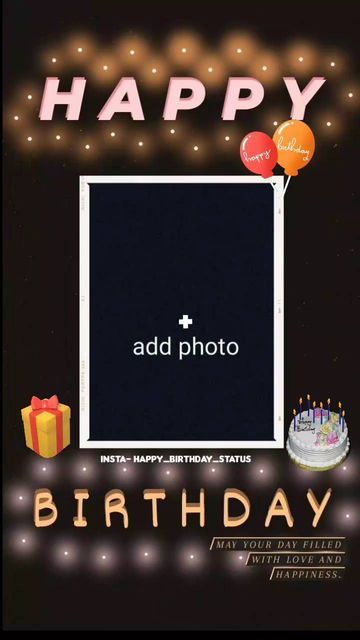 𝐇𝐚𝐩𝐩𝐲 𝐁𝐢𝐫𝐭𝐡𝐝𝐚𝐲 𝐑𝐞𝐞𝐥𝐬 💙🖤 on Instagram Happy Birthday Reels, Happy Birthday Frame Instagram, Birthday Reels, Frame Instagram, Instagram Grid Design, Happy Birthday Status, Birthday Status, Broken Screen Wallpaper, Happy Birthday Wishes Cake