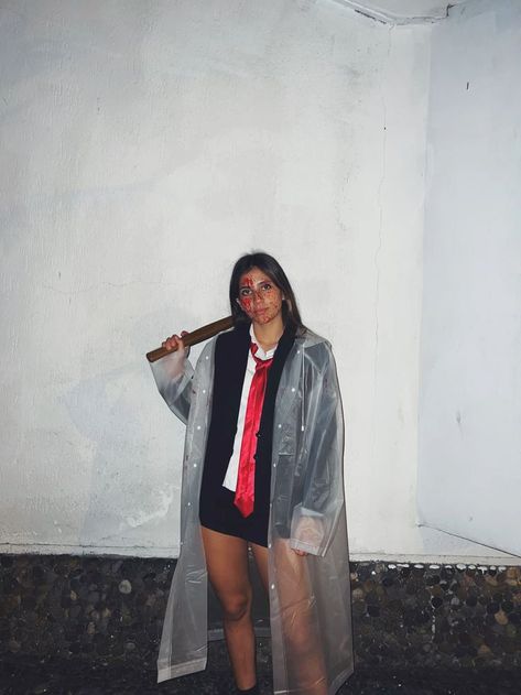 Patrick Batman Costume, Patrick Bateman Makeup, Female Patrick Bateman Costume, Patrick Bateman Cosplay, Colure Pallet, Halloween Costumes Celebrities, Celebrities Halloween Costumes, Patrick Bateman Costume, Celebrities Halloween