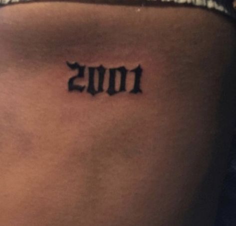 Red 2001 Tattoo, 2001 Tatoos, 2001 Tattoo Font, Est 2001 Tattoo, 2001 Tattoo Design, 2001 Tattoo Ideas, 2000 Tattoo Year Ideas, 2001 Tattoo, 2004 Tattoo