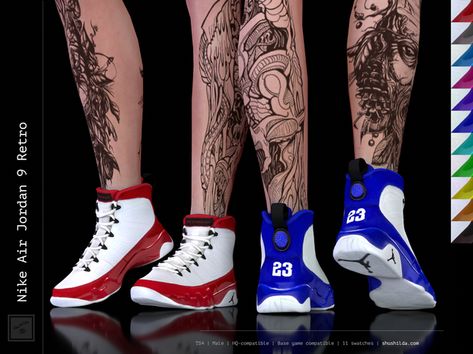 Shoes | Collection from Shushilda Sims | 33 posts | Patreon Sims 4 Cc Urban, Sims 4 Art, Free Sims 4 Cc, Sims 4 Cc New, Sims Shoes, Black Simmer, Male Teen, Air Jordan 9 Retro, Taylor James