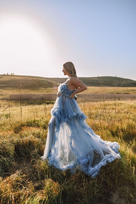 maternity photos in a blue tulle dress for baby boy Blue Maternity Dress Photo Shoot, Baby Blue Maternity Dress, Blue Baby Shower Dress, Tips For Pregnancy, Maternity Photography Dress, Tulle Maternity Dress, Blue Maternity Dress, Blue Tulle Dress, Outdoor Maternity Photos