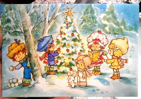 Vintage Strawberry Shortcake Christmas Cards - VINTAGE SHORTCAKE EPHEMERA Strawberry Shortcake Christmas, Strawberry Shortcake Pictures, 1980 Cartoons, Christmas Strawberry, Berry Shortcake, Strawberry Shortcakes, Strawberry Shortcake Cartoon, Strawberry Shortcake Characters, Strawberry Shortcake Doll