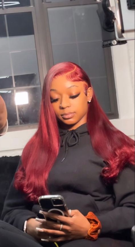 Hair Tea, Frontal Wig Hairstyles, Birthday Hairstyles, Black Ponytail Hairstyles, Quick Weave Hairstyles, Dyed Hair Inspiration, Hair Twist Styles, Frontal Hairstyles, Boys Love