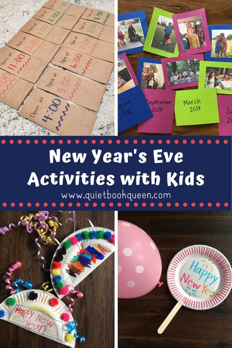 New Year Eve Kids Activities, Nye Activities, New Years With Kids, Countdown For Kids, Activities With Kids, New Years Eve Traditions, New Year's Eve Crafts, Countdown Activities, New Year's Eve Countdown