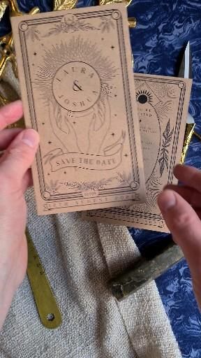 Some may say a spooky touch to your wedding stationery. Witchy Wedding Invitations, Witch Birthday, Witchy Wedding, Unique Tarot Cards, Card For Wedding, Starry Night Wedding, Celestial Wedding, Goth Wedding, Dark Wedding