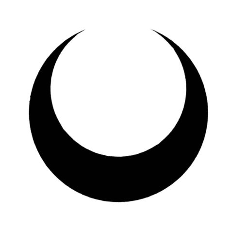 Sailor Moon Crescent Moon, Sailor Moon Crescent Moon Tattoo, Crescent Moon Silhouette, Crescent Moon Shape, Black Crescent Moon Tattoo, Tatoos Png, Moon Outline Tattoo, Moon Tattoo Black, Black Moon Tattoo