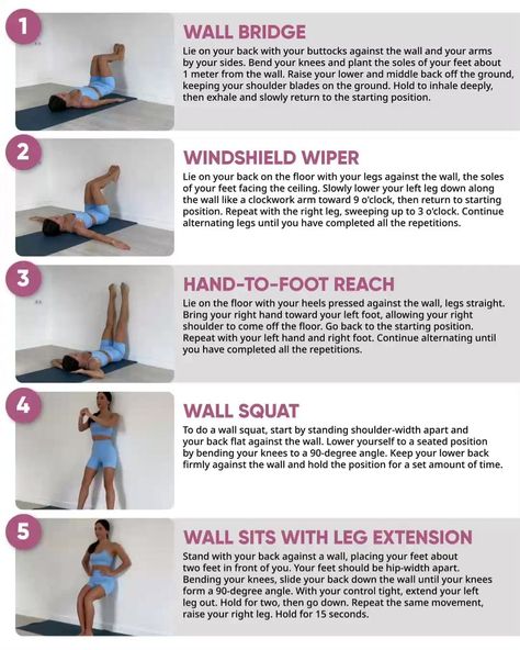 28 Day Wall Pilates, Wall Pilates Workout, Wall Yoga, Pilates Workout Plan, Wall Pilates, Pilates Challenge, Pilates Workout Routine, Wall Workout, 28 Day Challenge