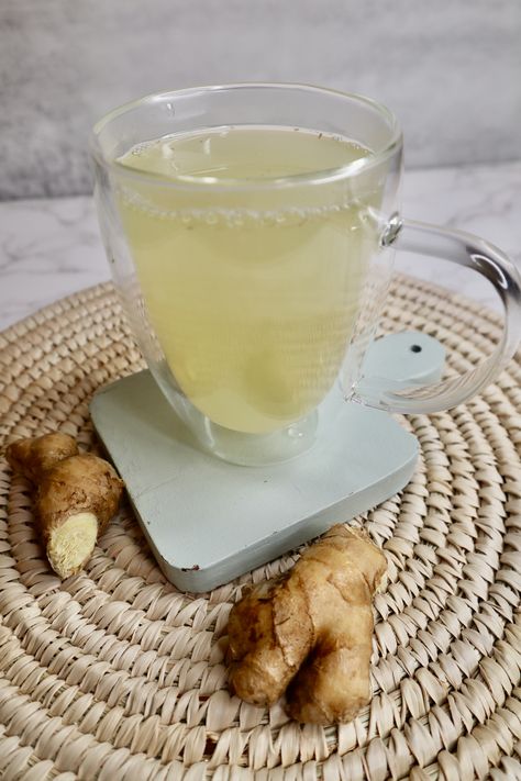 Fresh Ginger Tea Fresh Ginger Tea Recipes, Ginger Tea Recipes, Benefits Of Fresh Ginger, Fresh Ginger Tea, Ginger Tea Benefits, Ginger Tea Recipe, Wellness Shots, Herbal Teas Recipes, Anti Inflammation