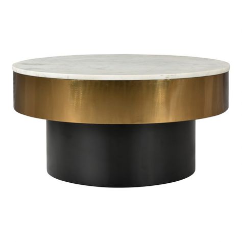 Dado Coffee Table | Products | MOE'S Wholesale Art Deco Coffee Table, Marble Round Coffee Table, Retro Coffee Tables, Drum Coffee Table, Iron Coffee Table, Gold Coffee, Gold Coffee Table, Marble Table Top, Contemporary Coffee Table