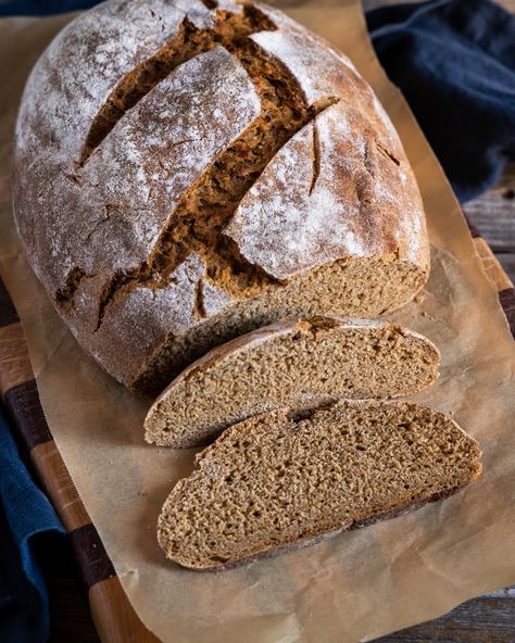 Sourdough Pumpernickel Bread Recipe Pumpernickel Sourdough Bread Recipe, Sourdough Pumpernickel Bread Recipe, Sourdough Pumpernickel, Pumpernickel Bread Recipe, Pumpernickel Bread, Bread Gifts, Chewy Bread, Favorite Recipes Dinner, Sour Dough