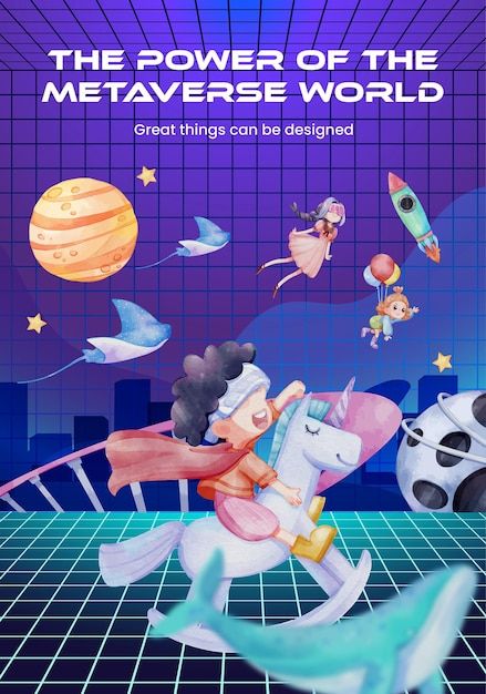 Metaverse Poster, 3d Space, Facebook Templates, Crypto Coin, Yay Images, Crypto Currencies, Space Travel, Line Art Drawings, Poster Template