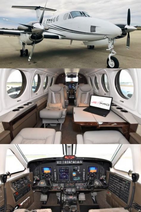 Kim Castro, Small Private Jets, Beechcraft King Air, Business Jets, Lear Jet, Private Jet Plane, Private Jet Interior, King Air, Small Airplanes