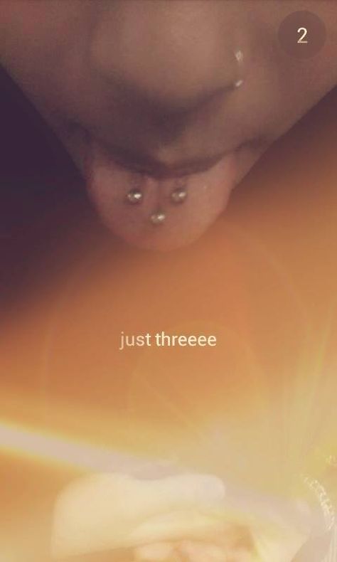 triple tongue piercing Triple Tongue Piercing, Double Tongue Piercing, Tongue Piercing, Body Piercings, Piercings, Tattoos, Quick Saves