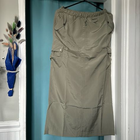 Sage Green Utility First Cargo Maxi Skirt By Emory Park. Size Small. Brand New With Tags. Cargo Skirt, Sage Green, Maxi Skirt, Womens Skirt, Brand New, Skirt, Tags, Green, Women Shopping