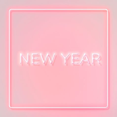 New Year Pink Aesthetic, Pink New Year Aesthetic, Pink New Years Aesthetic, Pink New Years Wallpaper, New Years Widgets, New Years Aesthetic Wallpaper, Pink Happy New Year, Pink New Years, Hello December Images