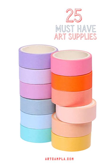 Art Supplies Must Have, Unique Art Supplies, Cute Art Supplies, Art Box Ideas, Cool Art Supplies, Craft Supplies For Kids, Art Camp Projects, Art Supplies For Kids, Kid Art Projects