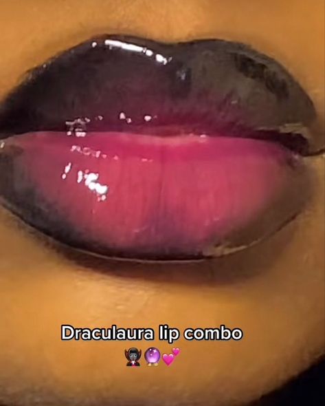 Monster High Draculaura Makeup, Draculaura Makeup Look, Black Draculaura, Draculaura Nails, Draculaura Hair, Draculaura Makeup, Draculaura Costume, Lips Combo, Glossy Lips Makeup