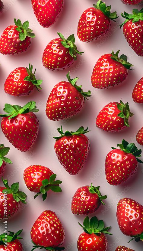 Aesthetic strawberry phone wallpaper Strawberry Background Aesthetic, Strawberry Phone Wallpaper, Strawberry Pictures, Strawberry Background, Aesthetic Strawberry, Food Background, Food Backgrounds, Fresh Strawberries, Fresh Strawberry