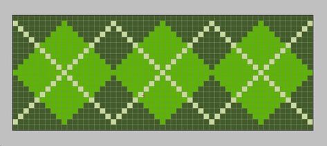 Simple Argyle Intarsia Pattern - How-to Questions - KnittingHelp Forum Community Knit Chart, Diamond Chart, Simple Chart, Crochet Graphs, Graph Patterns, Intarsia Patterns, Cross Stitch Geometric, Graph Crochet, Crochet Sweater Pattern Free