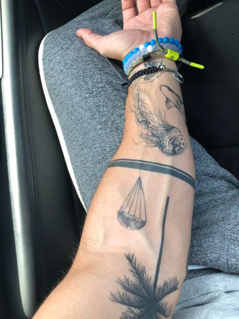 Quad Tattoo For Men, Quad Tattoo, Western Tattoos, American Traditional Tattoo, American Traditional, Forearm Tattoos, Traditional Tattoo, Tattoos And Piercings, Style Ideas