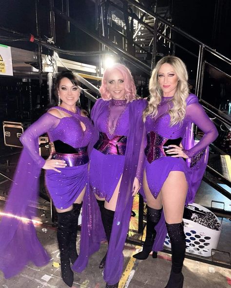 Steps Group, Claire Richards, Lisa Scott, Susanna Reid, Girl Power, Log In, Log, Purple, Boots