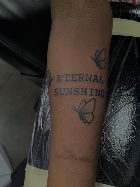 Jhene Tattoo Ideas, Eternal Sunshine Tattoo, Song Lyric Tattoos, 2024 Tattoo, Sunshine Tattoo, Song Tattoos, Tattoos Inspo, Minimal Tattoos, Lyric Tattoos