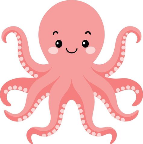 Cute Octopus Illustration Animated Octopus, Octopus For Kids, Octopus Clipart, Octopus Vector, Octopus Pictures, Octopus Images, Octopus Graphic, Octopus Drawing, Octopus Illustration