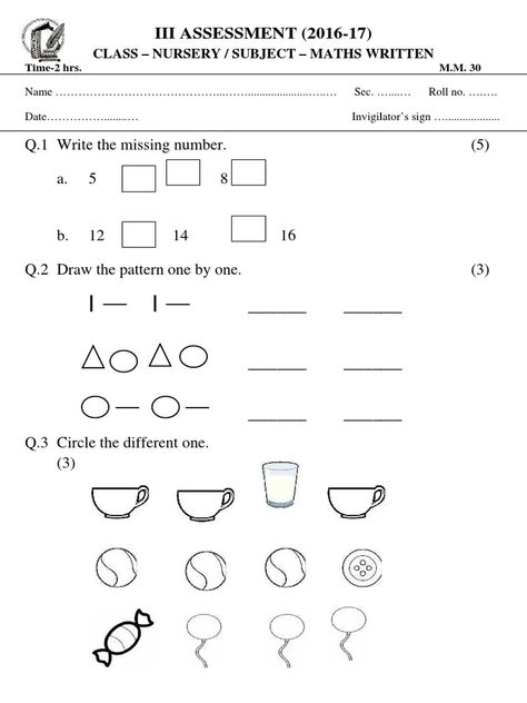 Lkg Maths Question Paper, Joining Dots, Numbers Drawing, 1st Grade Reading Worksheets, Pic Microcontroller, Math Olympiad, Drawing Patterns, Teaching Mathematics, College Textbook