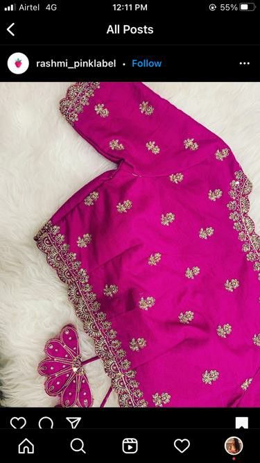 Maggam Work Butis, Maggam Blouses, Pink Blouse Designs, Blue Blouse Designs, Blouse Works, Cutwork Blouse, Traditional Blouse Designs, Cutwork Blouse Designs, Fashionable Saree Blouse Designs