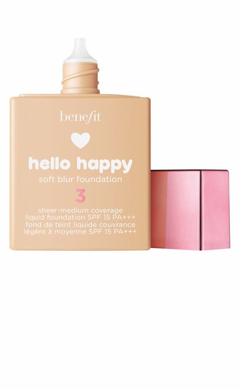 Everything You Need to Know About Benefit Cosmetics' New Foundation Makeup List, Benefit Cosmetics, Makeup Base, Blur, Cute Makeup, Makeup Cosmetics, Helping People, Foundation, Perfume Bottles