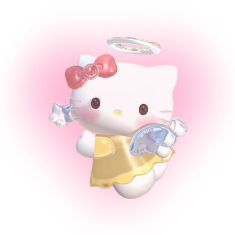 Hello Kitty, Angel, Kitty, Pink