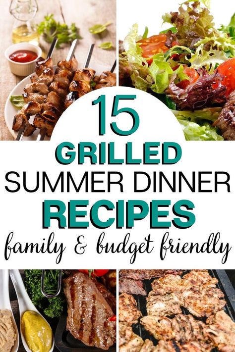 Healthy Summer Grilling Recipes, Grilling Meals, Easy Summer Grilling Recipes, Healthy Grilled Chicken Recipes, Yogurt Marinated Chicken, Summer Dinner Recipes, Cheap Vegan Meals, Easy Summer Dinners, Grilled Dinner