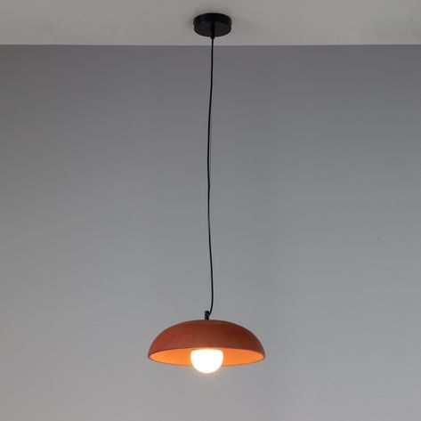 Dome Pendant Light, Concrete Terracotta Ceiling Light, Kitchen Isle Hanging Light, Concrete Home Decor https://etsy.me/3NaHBjq #red #entryway #minimalist #stone #no #downrod #modernhomelighting #scandinaviandecor #modernhomedecor Terracotta Ceiling, Kitchen Isle, Ceiling Light Kitchen, Concrete Home Decor, Dome Pendant Light, Concrete Pendant Light, Concrete Ceiling, Concrete Pendant, Concrete Home