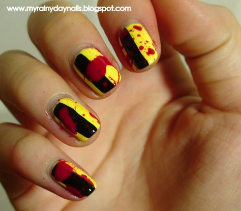 Kill Bill Nails, Kill Bill Nail Art, Kill Bill Tattoo Minimal, Kill Bill Phone Wallpaper, Kill Bill Tattoo, Kill Bill Artwork, Kill Bill Car, Acrylic Nails Stiletto, Kill Bill