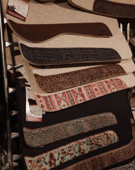 Irvine Tack & Western Wear on Instagram: "Popping on to remind you that our popular 5 STAR EQUINE saddle pads are back in stock in all of your favourite patterns/styles!🔥🤠  These pads are made with 100% pure virgin wool, allowing them to easily wick away moisture and stabilize your saddle with limited cinching!   Well suited for Barrel Racing | Trail Riding | Roping  Shop online or in-store today!  #horsehealthproducts #westernlifeandstyle #horsetackforsale #horsetack #horsehealth #cowgirlstyle #barrelracerlife #westernaccessories #westernlife #westernwearonline #westernstyle #canadianownedbusiness #canadaslargest #westernstore #shoplocal #irvineswesternwear #rideitliveitwearit" Western Riding Tack, Western Saddle Pads, Western Horse Tack, Barrel Racer, Western Store, Western Riding, Western Accessories, Western Life, Dream Horse