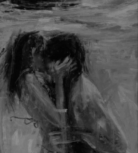 Aesthetic Couple Painting, Couples Aesthetics Dark, Dark Romantic Aesthetic Wallpaper, Tragic Love Art, Black And White Romance, Cool Art Styles, Aesthetic Pfp Black, Biracial Couples Art, Love Art Aesthetic