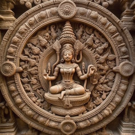 Indian Carving Designs, Indian Sculpture Ancient, Historical Sculptures, Ancient Indian Art, Ancient Drawings, Indian Temple Architecture, Elephant Home Decor, Ancient Indian Architecture, Goddess Sculpture