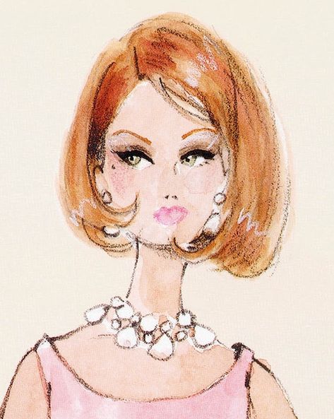 fashion sketch bob hairstyle Barbie Sketches, Robert Best, Vintage Fashion Sketches, Fashion Illustration Face, Barbie Drawing, Fashion Drawings, Fashion Art Illustration, Dessin Adorable, Illustration Sketches