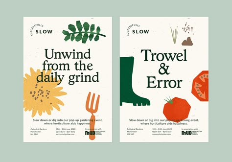 15 Amazing Campaign Designs by Shillington Students Gardening Branding, Vegan Branding, Vegetable Poster, Visuell Identitet, Design Campaign, Gfx Design, 카드 디자인, Design Posters, Brand Identity Design