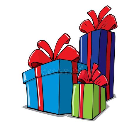 Cartoon of group of christmas gifts. Isolated on white , #SPONSORED, #christmas, #group, #Cartoon, #white, #Isolated #ad Birthday Present Drawing, Cartoon Christmas Presents, Cartoon Present, Christmas Clipart Free, Present Drawing, Gifts Drawing, Christmas Promotion, Holiday Presents, Christmas Card Template