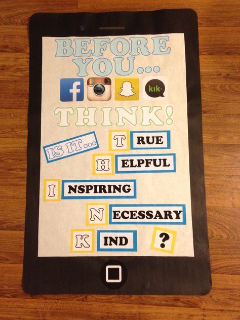 Social media poster for classroom Funny Middle School Bulletin Boards, Social Media Classroom Theme, Middle School Bulletin Boards, Poster For Classroom, Technology Lab, Media Poster, School Displays, Social Media Poster, School Bulletin Boards