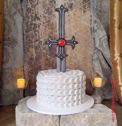 Men Party Ideas, Knight Party Ideas, Medieval Cake, Medieval Masquerade, Stone Cake, Viking Birthday, 30th Cake, Castle Birthday Party, Knight Birthday