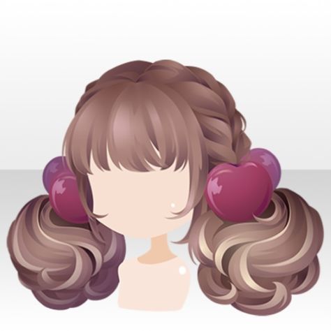 Cocopaplay Hair, Cocoplay Hair, Oc Hair, Chibi Hair, Pelo Anime, Strawberry Hair, Manga Hair, Hair Illustration, Hair Sketch