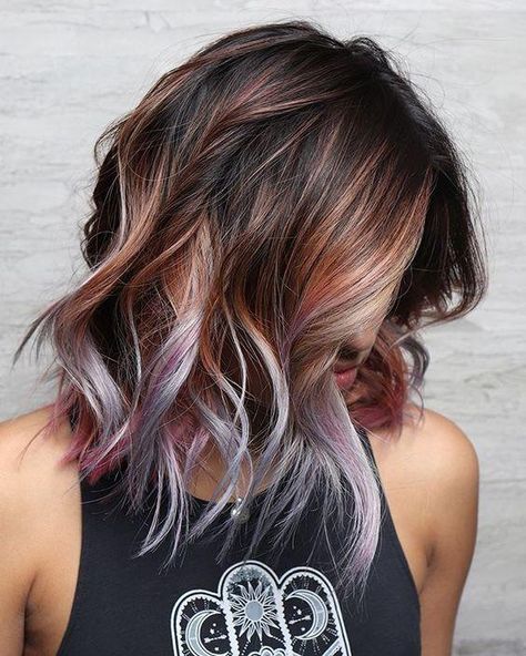 Subtle Hair Color, Trendy Fall Hair Color, Warm Hair Color, Skin Regimen, Spring Hair Color, Hair Color Purple, Ombre Hair Color, Hair Color And Cut, Pearl Collection