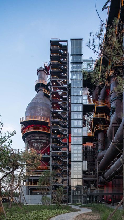 Gallery of Shougang NO.3 Blast Furnace Museum / CCTN Design - 2 Industrial Architecture Facade, Industry Architecture, Blast Furnace, Construction Area, Industrial Architecture, Adaptive Reuse, Museum Architecture, Dance Steps, Building Facade