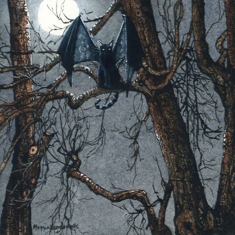 Maggie Vandewalle, Cat Dark, Gothic Wallpaper, Dark Gothic, Beautiful Dark Art, Art Station, Fantasy Inspiration, Cute Creatures, Art Pages