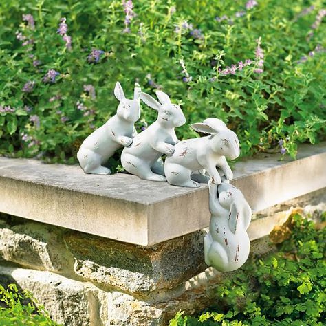 PRICES MAY VARY. Easter Garden Decor Bunny Garden Statue 【Beautiful Home and Garden Decoration】The bunny statues suitable for garden decor/home decor/house decor/desk decor/office decor/table decor/front porch decor/yard decorations outdoor/back decor/backyard decor. 【Great Addition to the House】These lovely outdoor statues is a perfect addition to decor in the garden, outdoors, patio,lawn,yard, front porch, ground, balcony, backyard, walkway and many areas of your home, making your home adorabl Hampton Backyard, Easter Rabbit Decorations, Easter Bunny Figurines, Rabbit Statue, Bunny Statue, Rabbit Sculpture, Decor Sculpture, Rabbit Decor, Bunny Figurine