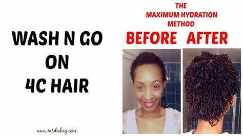 The Maximum Hydration Method for 4C Hair | Curly Nikki | Natural Hair Care Hair Inversion Method, Maximum Hydration Method, Max Hydration Method, Inversion Method, Low Porosity Hair Care, 4c Hair Care, Low Porosity Hair Products, Wash N Go, Type 4 Hair