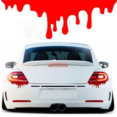 Car Sticker Ideas, Cool Car Stickers, Light Window, Car Sticker Design, Car Wrapping, Vinyl Decor, Funny Decals, Funny Sticker, Red Blood