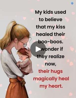 Their hugs magically heal my heart | Their hugs magically heal my heart | By Happy LivingFacebook Heal My Heart, Healing Hugs, Awesome Quotes, Daughter Quotes, Birthday Ideas, My Heart, Best Quotes, Healing, Parenting